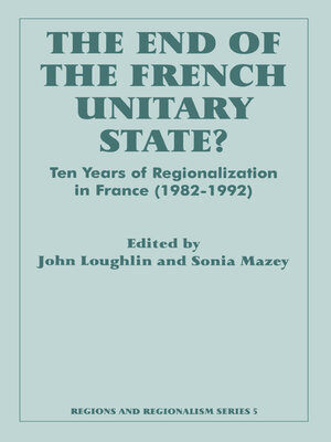 cover image of The End of the French Unitary State?